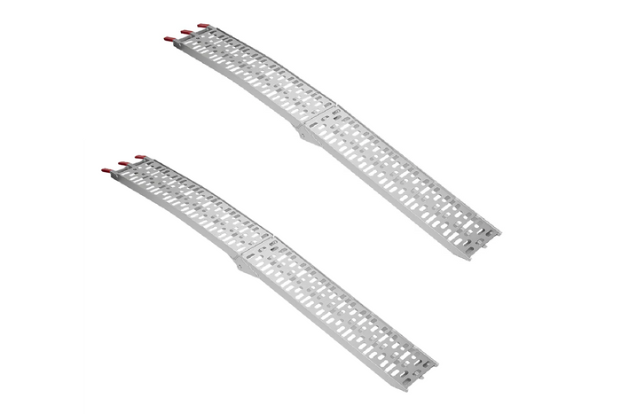 ProPlus 390096 foldbare ramper aluminiumsramper til trailere 220 cm 680 kg sæt med 2