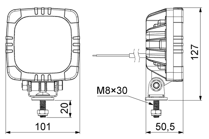 HORPOL LRD2679 15xLED 1000lm arbejdslampe