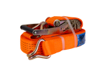 Sæt med fire UNITRAILER 15m/50mm/5t orange transportbånd med strammer