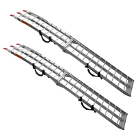 UNITRAILER ALR002 foldbare ramper aluminiumsramper til trailere 221 cm 680 kg med rem, sæt med 2