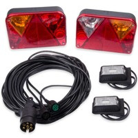Lyssæt: DOBPLAST baglygter + DOBPLAST LED sidelygter + MANTES 7m 7-PIN sele