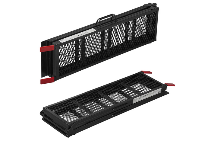 ProPlus 390094 foldbare ramper stål køreramper til trailere 203 cm 680 kg sæt med 2