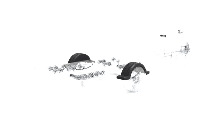 Skærm til bådtrailer 13" DOMAR D20422 hjulkasse 950/240mm