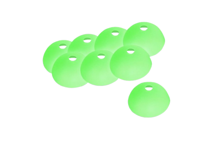 Sæt med otte beskyttende pløkdæksler ProPlus 361760 fluorescerende dæksler 55 mm