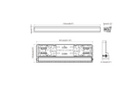 Nummerpladeramme med LED-belysning TT TECHNOLOGY TT.11013 kørelys og positionslys 12/24V