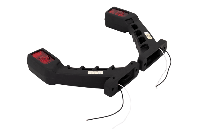 Sæt med to TT TECHNOLOGY TT.12191 LED-markeringslamper, venstre + højre, på en gummiarm
