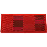 Rød 90x40 mm refleks m. selvklæbende tape