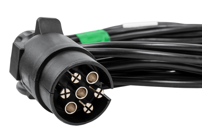 ASPÖCK 58-1022-087 elektrisk installation anhængerledningsnet 4,5 m 7PIN stik bajonetstik 2x5PIN