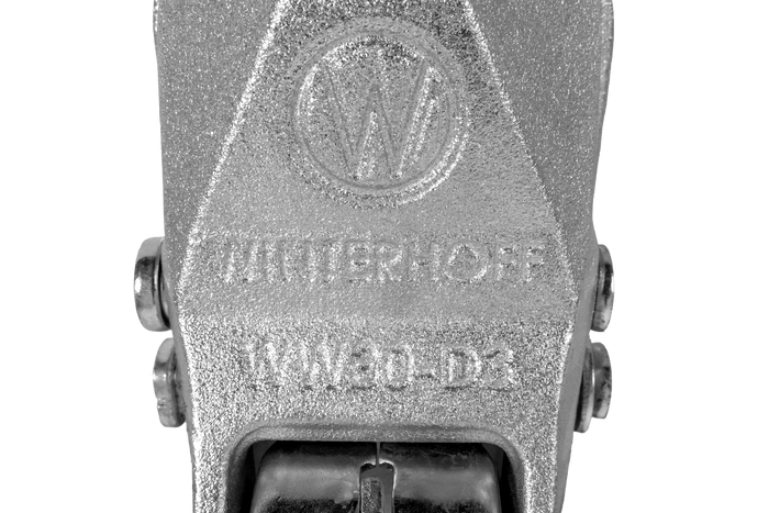 WINTERHOFF WW 30-D3-K1212 kuglekobling til 3000 kg trailer med 50-51 mm rørtrækstang, støbejern