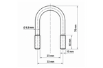 DROMET type B oval klemme M10 23×76 mm
