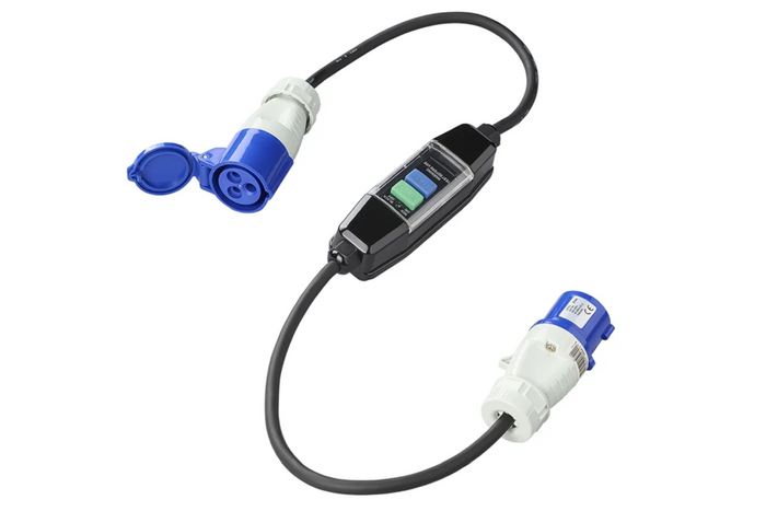 ProPlus 373589 CEE-adapterkabel med differentialafbryder 120 cm