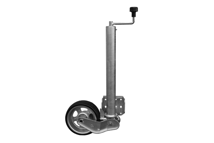 UNITRAILER automatisk støttehjul med håndtag 500 kg 60 mm 660-904 mm