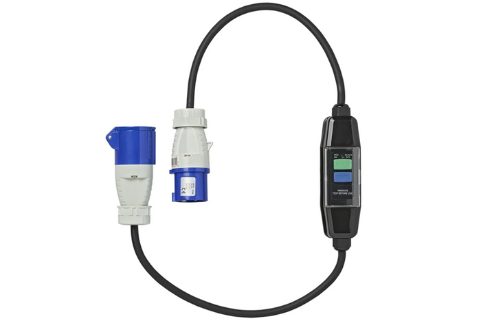 ProPlus 373589 CEE-adapterkabel med differentialafbryder 120 cm
