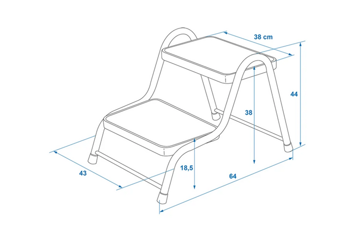 ProPlus 360829V01 to-trins trin til en 150 kg campingvogn