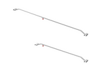 Flad presenningsstøtte til ProPlus trailer 340918 justerbar aluminium 132-204 cm
