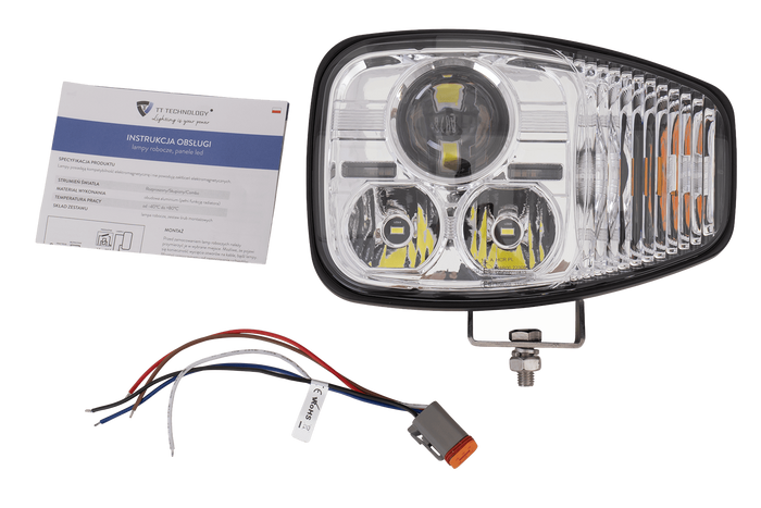 TT Technology TT.16610-L+TT.16610-P LED-forlygter 3 funktioner 21xLED 4450lm venstre+højre til JCB/Cat/Manitou/Volvo/Terex