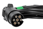 ASPÖCK 58-1022-087 elektrisk installation anhængerledningsnet 4,5 m 7PIN stik bajonetstik 2x5PIN