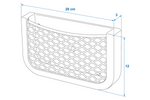 ProPlus 230038 opbevaringsnetlomme med ramme 200x120mm