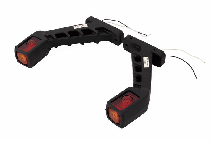 Sæt med to TT TECHNOLOGY TT.12191 LED-markeringslamper, venstre + højre, på en gummiarm